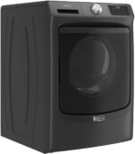 Maytag – 4.5 Cu. Ft. High Efficiency Stackable Front Load Washer with Steam and Extra Power Button – Volcano Black - Image 3