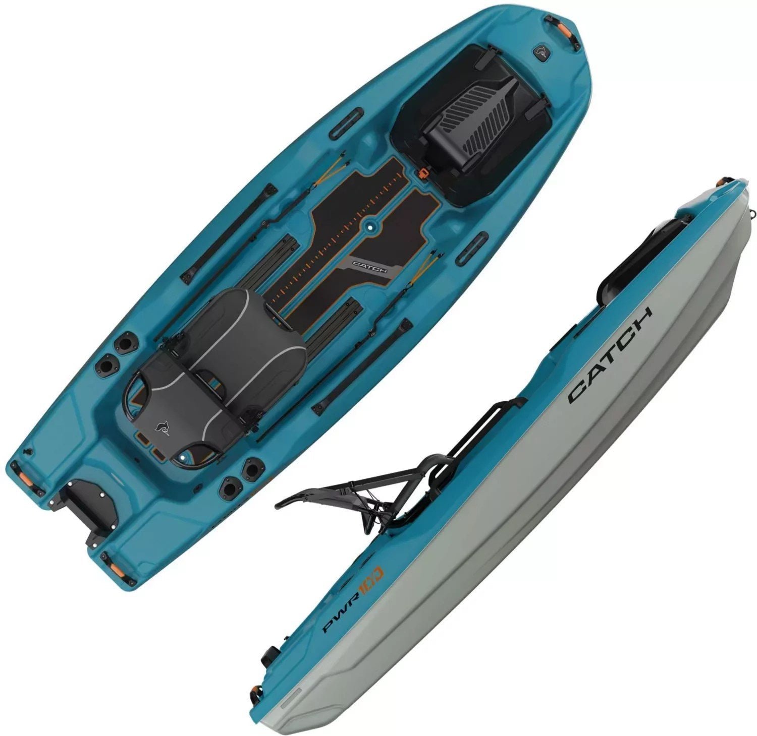 img-2512.jpg Pelican Catch Pwr 100 Single-Person Fishing Boat – Turquoise Blue - Image 1