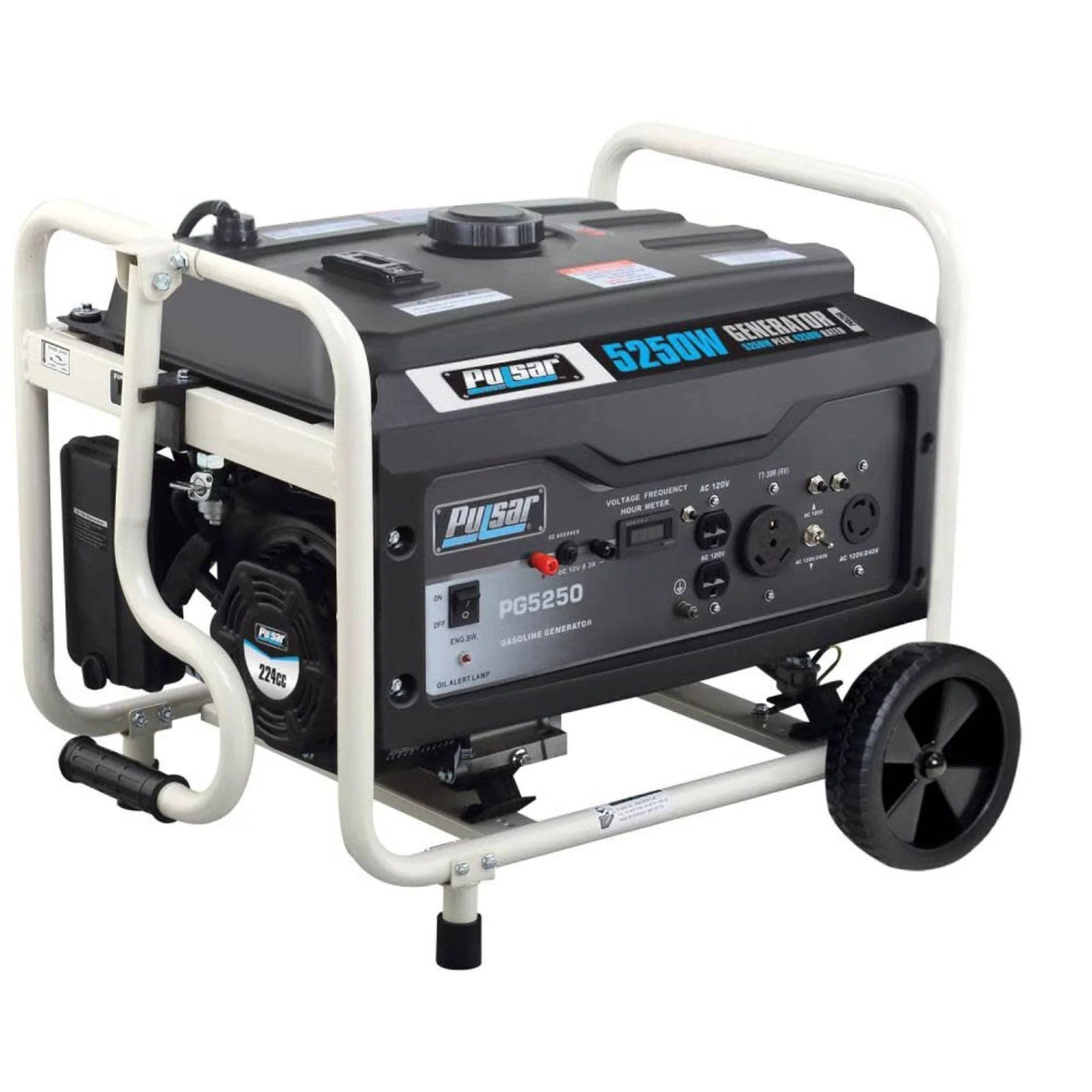 img-2582.jpg Pulsar 5,250/4,250-Watt Gasoline Powered Recoil Start Portable Generator - Image 1