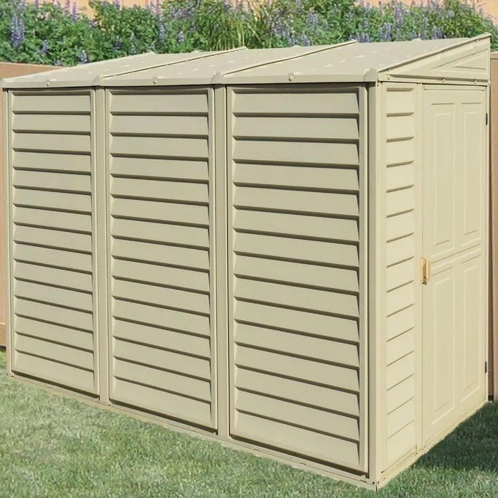 img-2723.jpg SideMate 4 ft. W x 8 ft. D Plastic Lean-To Storage Shed Installation Included - Image 1