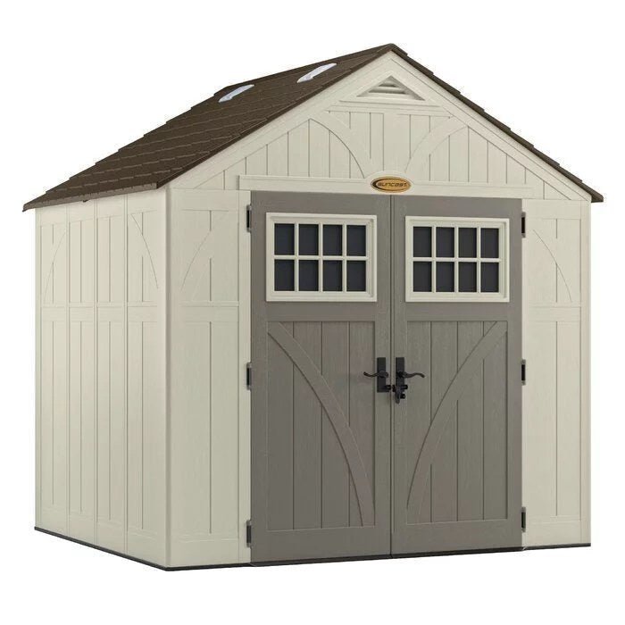 img-2935.jpg Tremont 8 ft. W x 7 ft. D Resin Storage Shed - Image 1