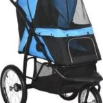 PawHut Small & Medium Dog Stroller, Gray
