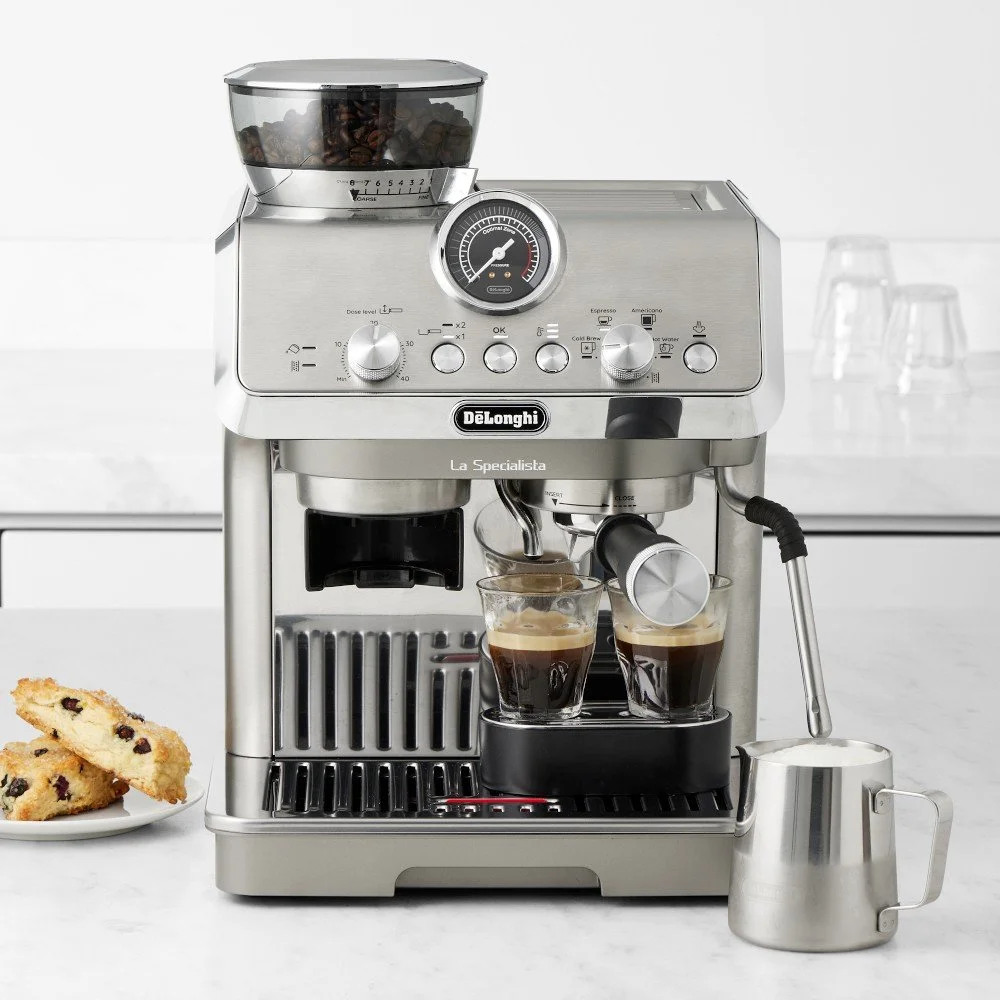 kjhg1-2-1.webp Breville Barista Express Espresso Machines BES870XL, Brushed Stainless Steel - Image 1