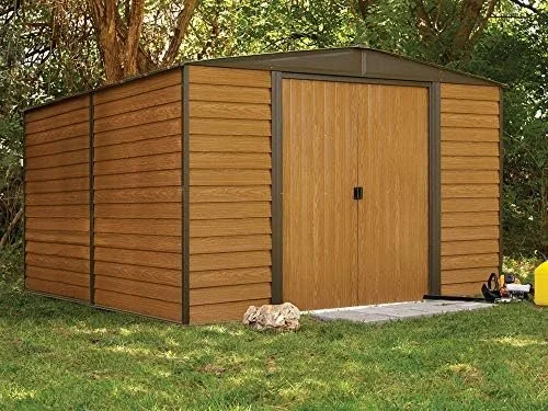 l1-20-1-1.webp Arrow WR1012 Woodridge EG Steel Storage Shed, 10 by 12-Feets - Image 1