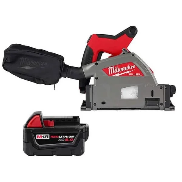 milwaukee1-1-1.webp Milwaukee 18V Lith-Ion Cordless Brushless 6-1/2 in. Plunge Cut Track Saws - Image 1