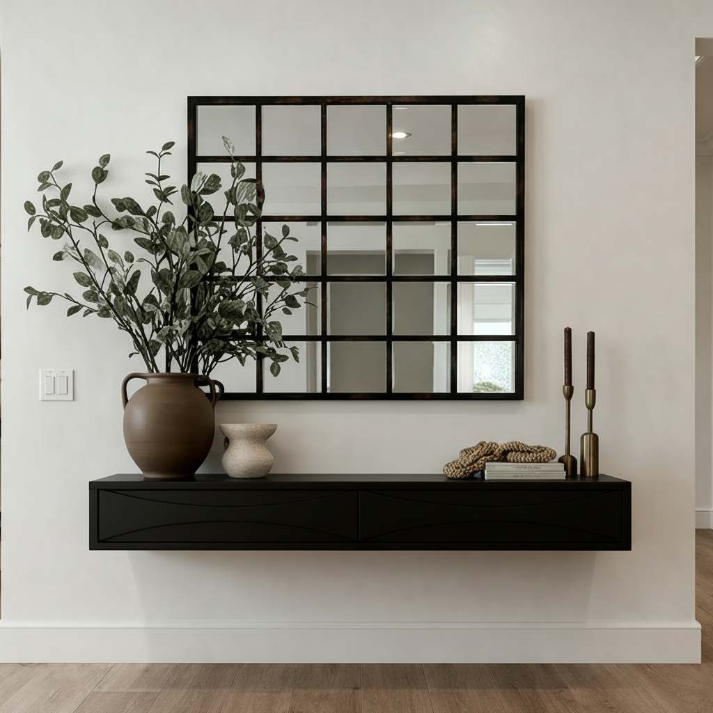 modern-wall-mounted-natural-wood-floating-console-table-with-storage-drawers-for-living-room-10.png Glass Top Console Table - Image 1