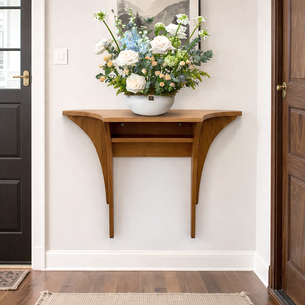 modern-wall-mounted-wooden-console-table-with-curved-design-for-living-room-1.png Minimalist Console Table - Image 1