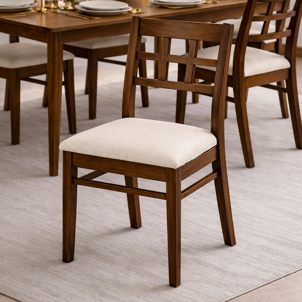 modern-wooden-dining-chair-with-upholstered-seat-and-grid-backrest-for-dining-room-3.png Minimalist Dining Chair - Image 1