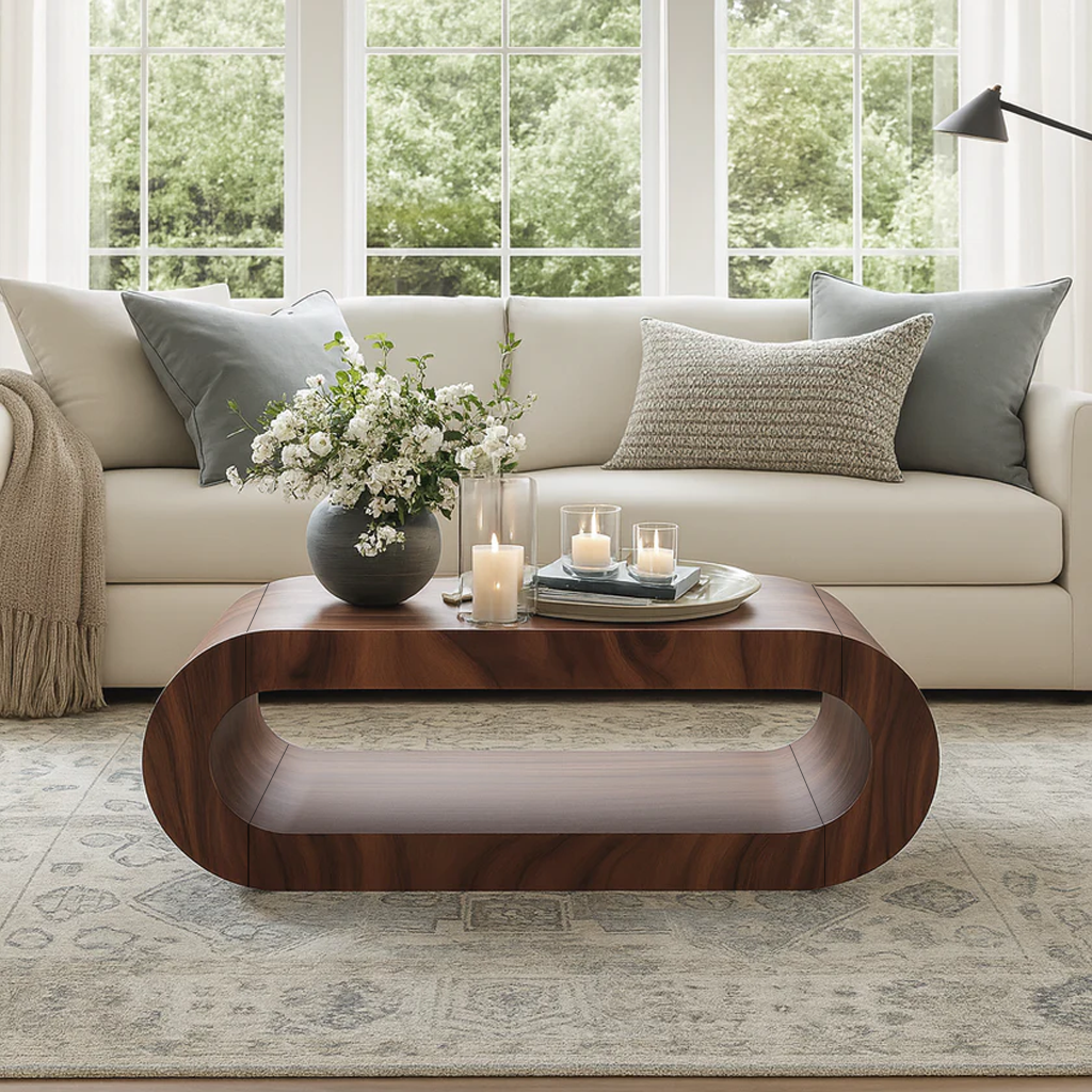 modern-wooden-oval-coffee-table-with-open-center-for-living-room-5.png Glass Top Coffee Table - Image 1