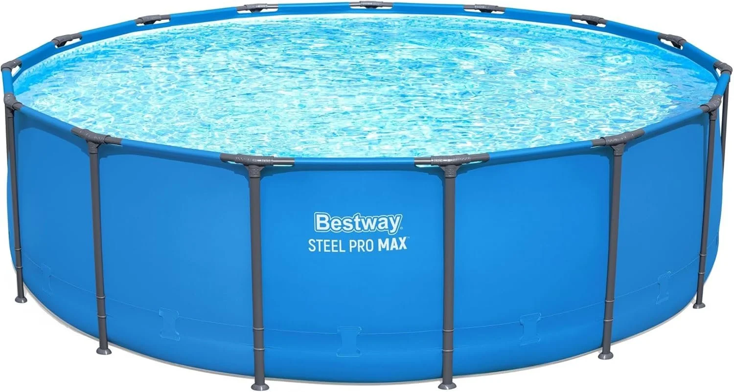 o1-10-1-1.webp Bestway Steel Pro Max 15′ x 48″ Round Above Ground Pool Kits - Image 1