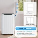 14000 BTU Portable Air Conditioner 5-in-1 Floor AC - Image 5