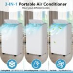 14000 BTU Portable Air Conditioner AC Unit Cooler Fan 750 Sq. ft - Image 2