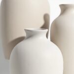 Urban Nestif Ceramic Minimalist Vase Set – Matte Neutral Finish, Set of 3 - Image 4